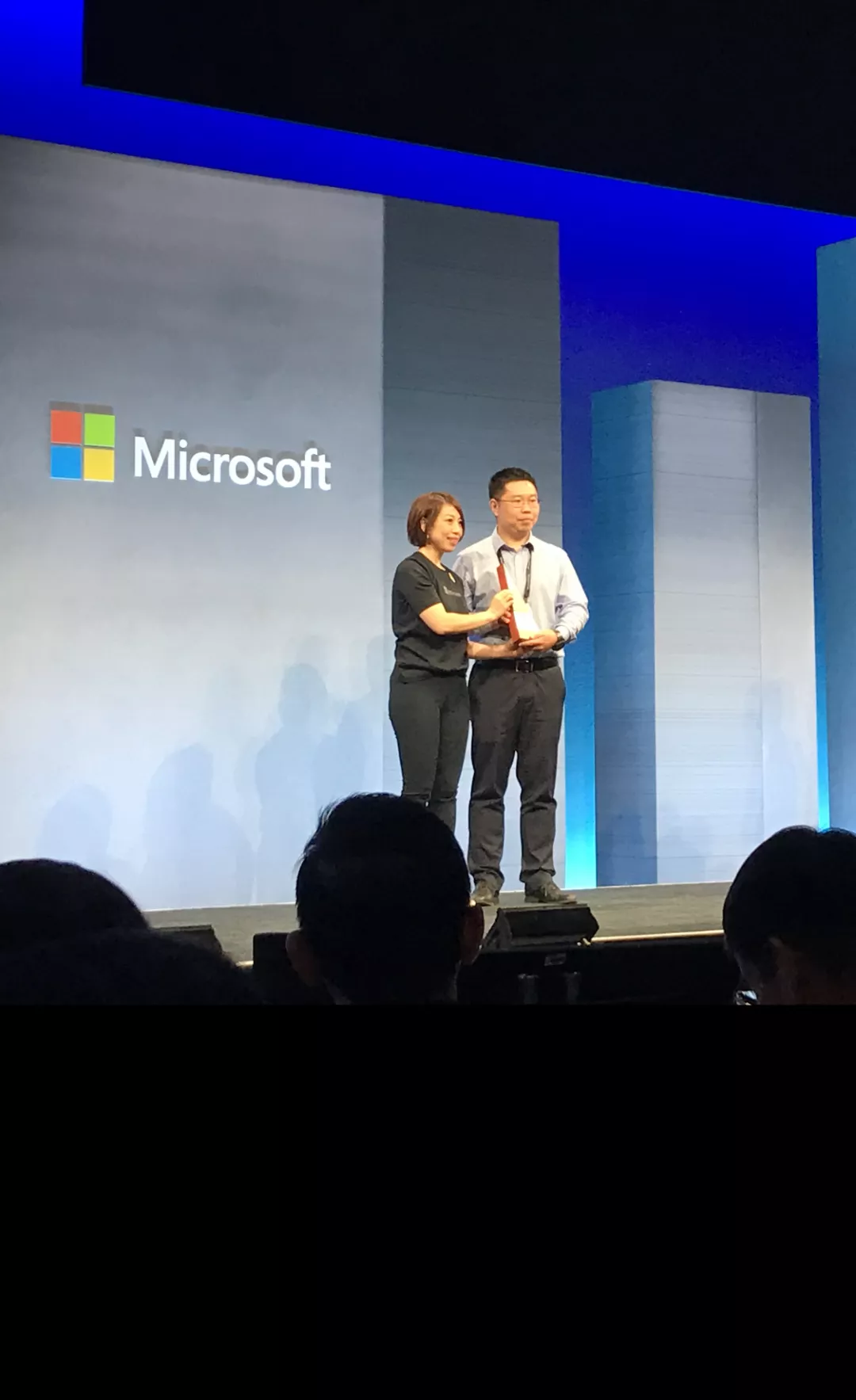 微軟Inspire現場頒獎
