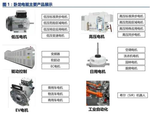 臥龍電驅主要產品展示